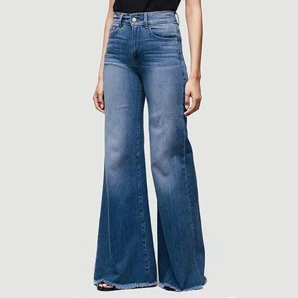 70s Vintage Plus Size Bell Bottom Denim Jeans