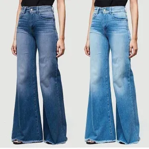 70s Vintage Plus Size Bell Bottom Denim Jeans