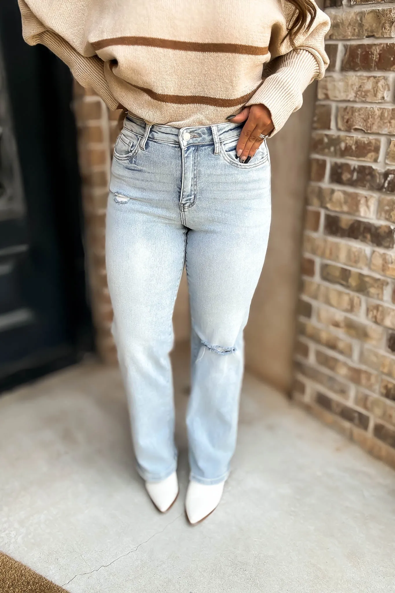 90s Vintage Super High Rise Flare Jeans