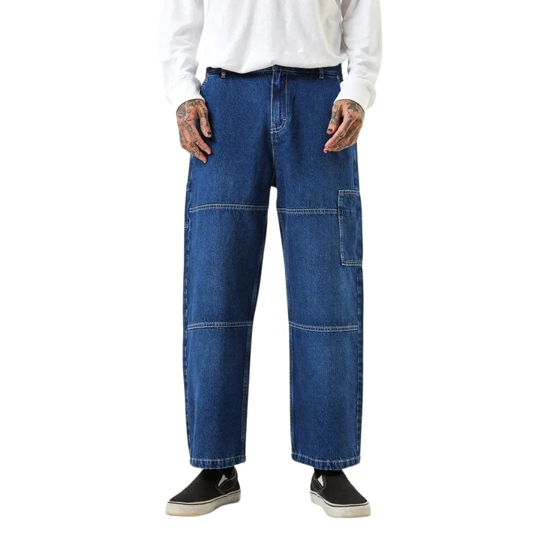 Afends Richmond Hemp Denim Baggy Workwear Jeans - Original Rinse