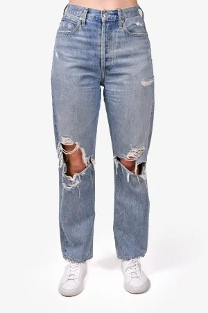 Agolde 90's Mid Rise Ripped Jeans Size 25