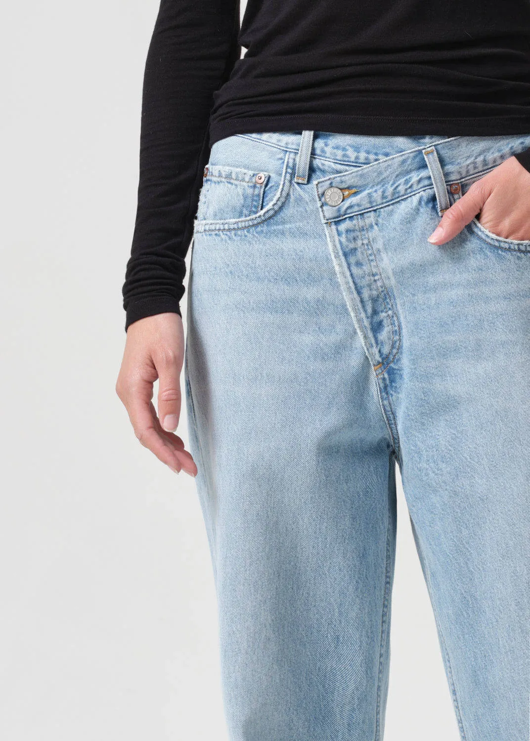 Agolde Criss Cross Upsized Jean in Wired