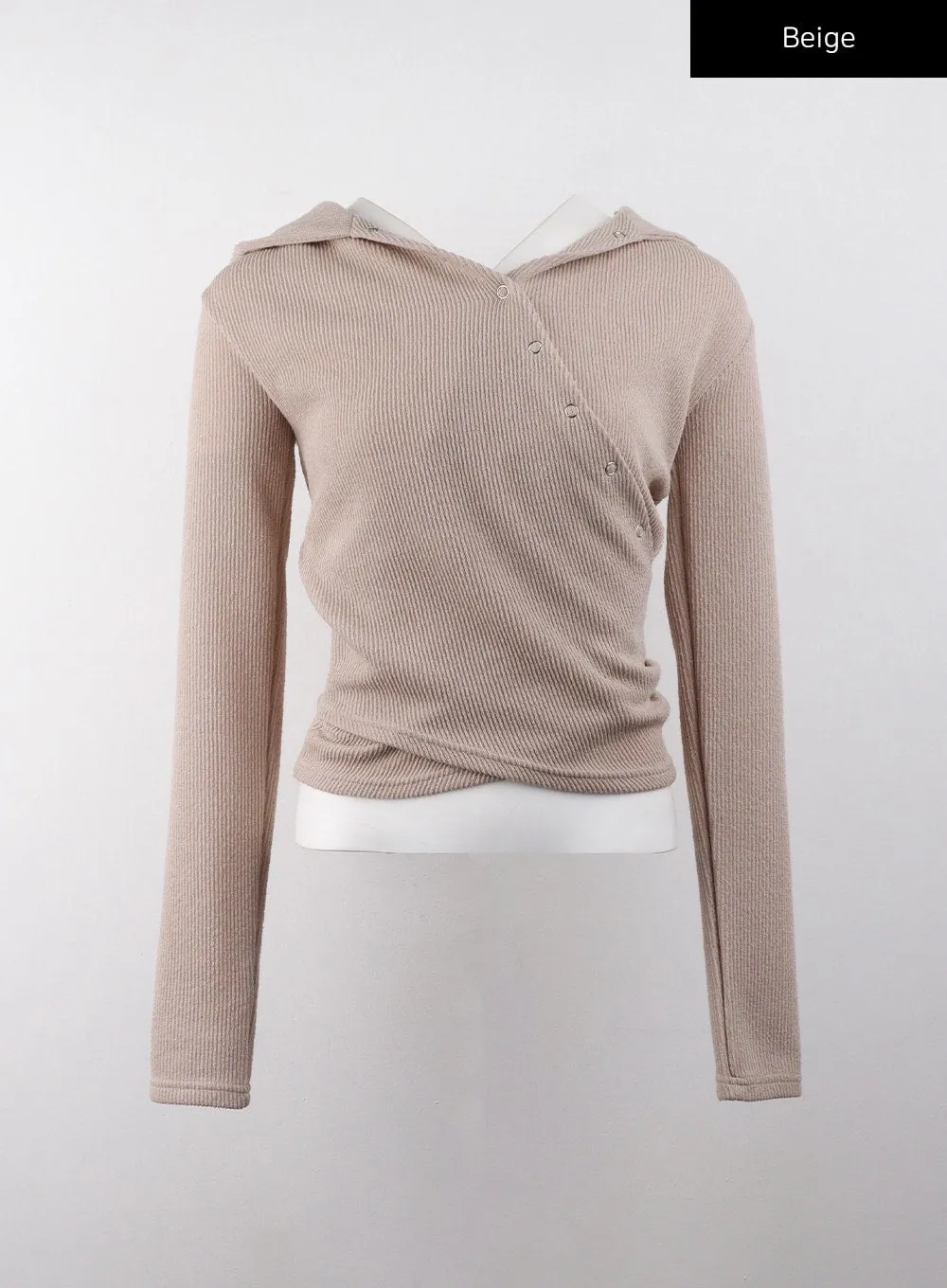 Asymmetrical Hooded Top CD329