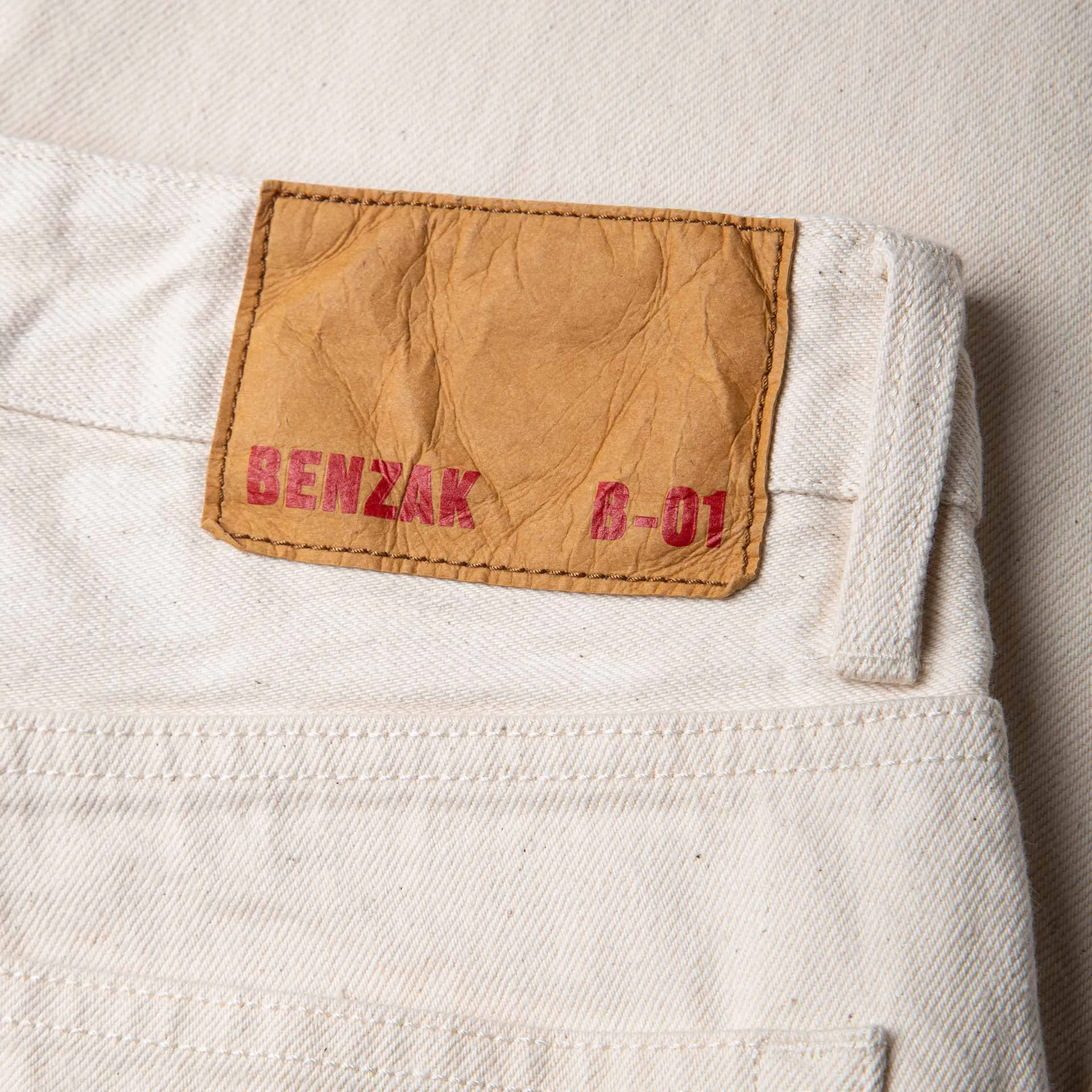 B-01 SLIM 14 oz. selvedge colour denim / ecru