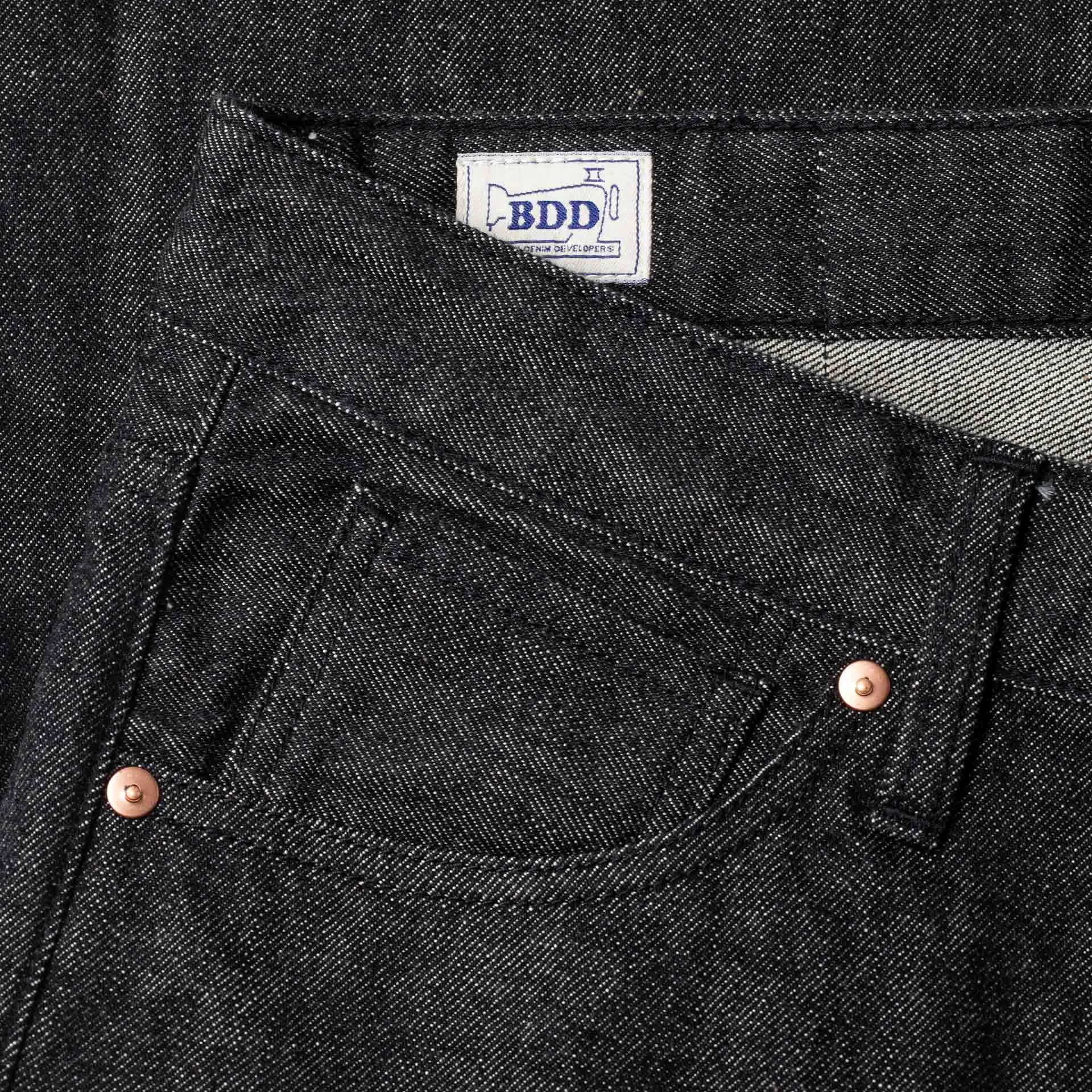 Benzak Denim Developers - B-01 SLIM - 14 oz. Black Selvedge