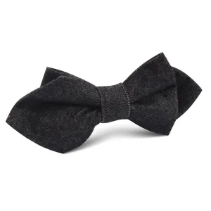 Black Denim Jeans Cotton Diamond Bow Tie