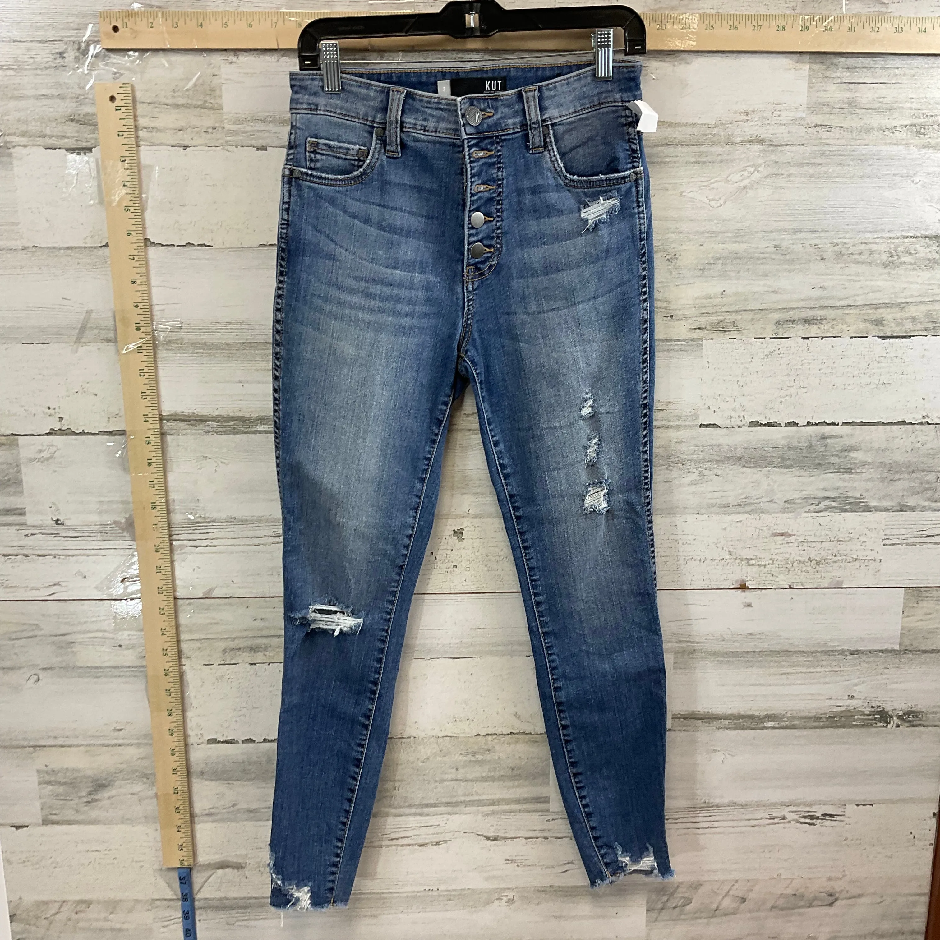 Blue Denim Jeans Skinny Kut, Size 2