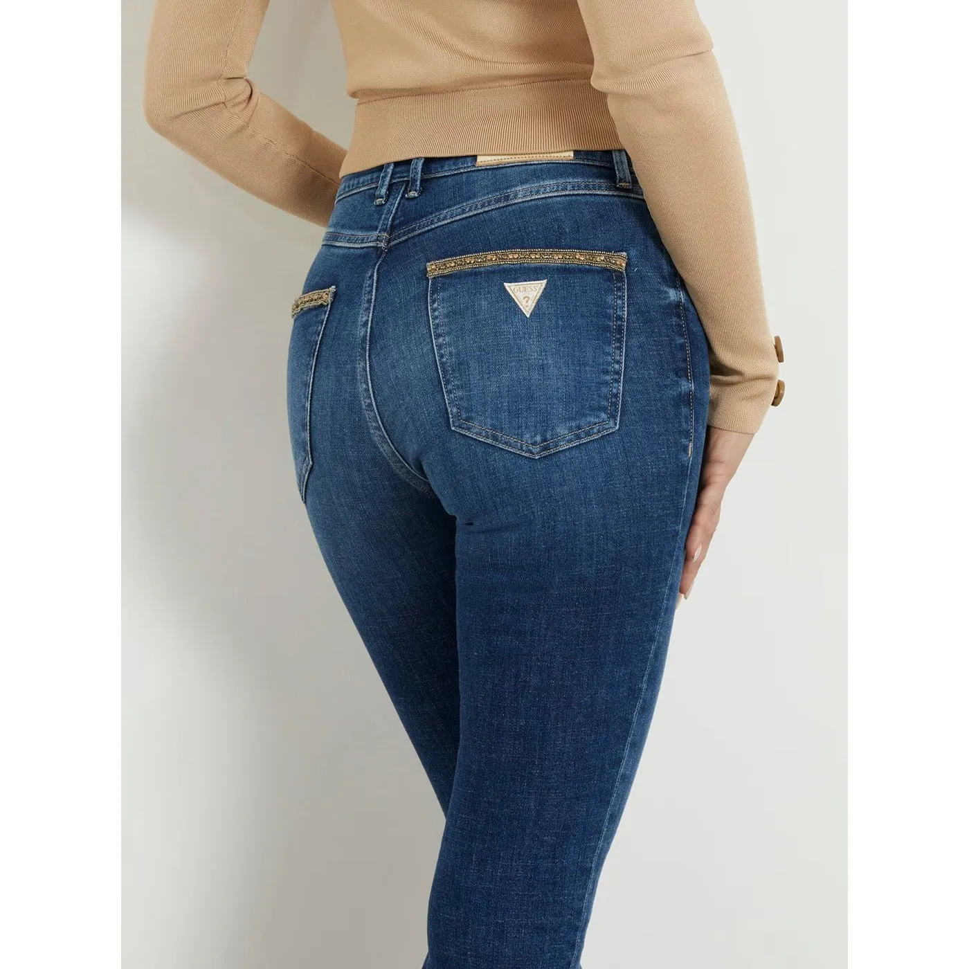 Blue High Rise Skinny Jeans