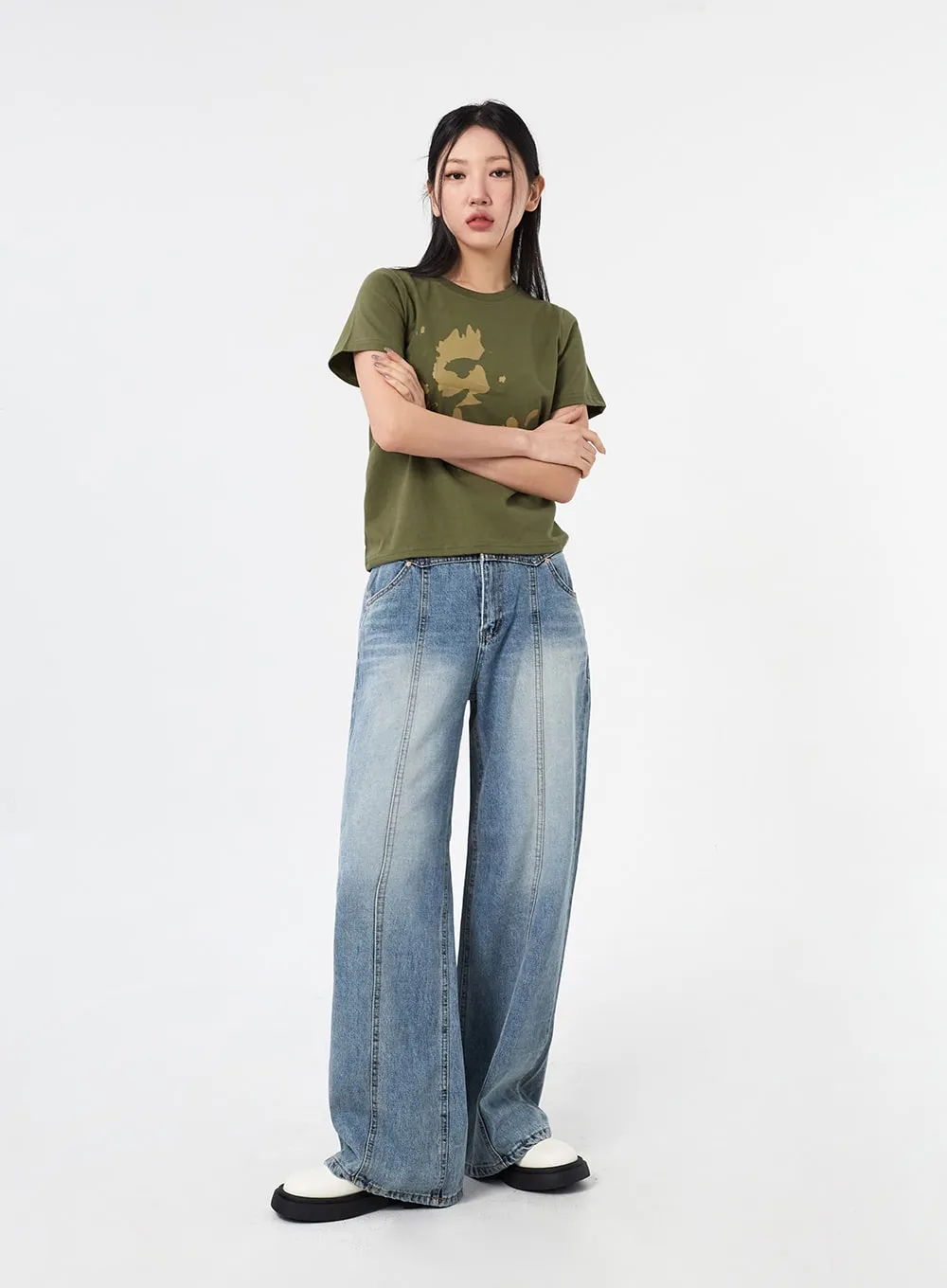 Bootcut Wide Jeans CM317