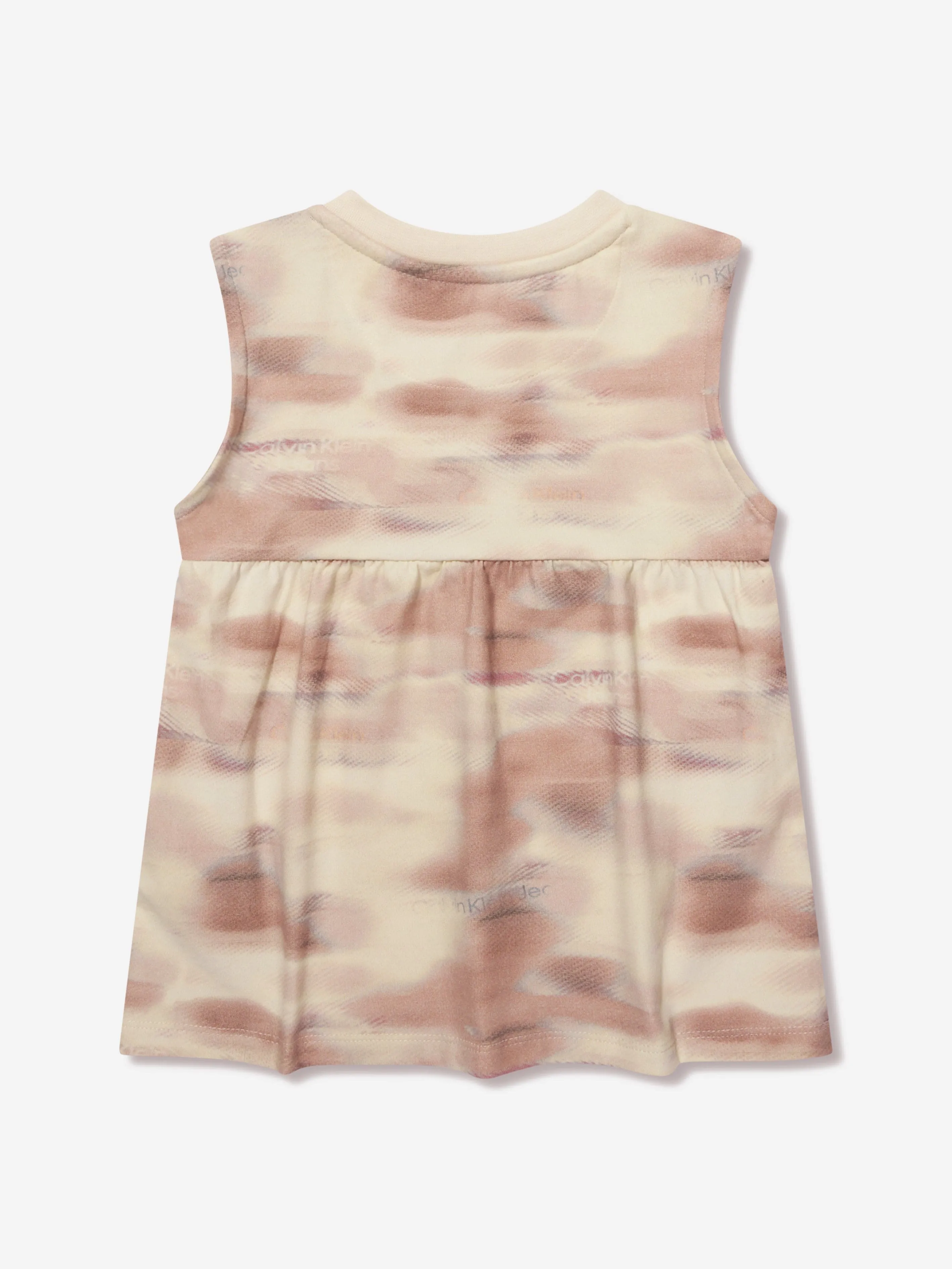 Calvin Klein Baby Girls Tie Dye Dress in Pink