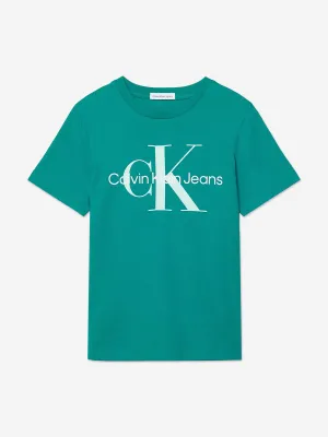 Calvin Klein Kids CK Monogram T-Shirt in Green