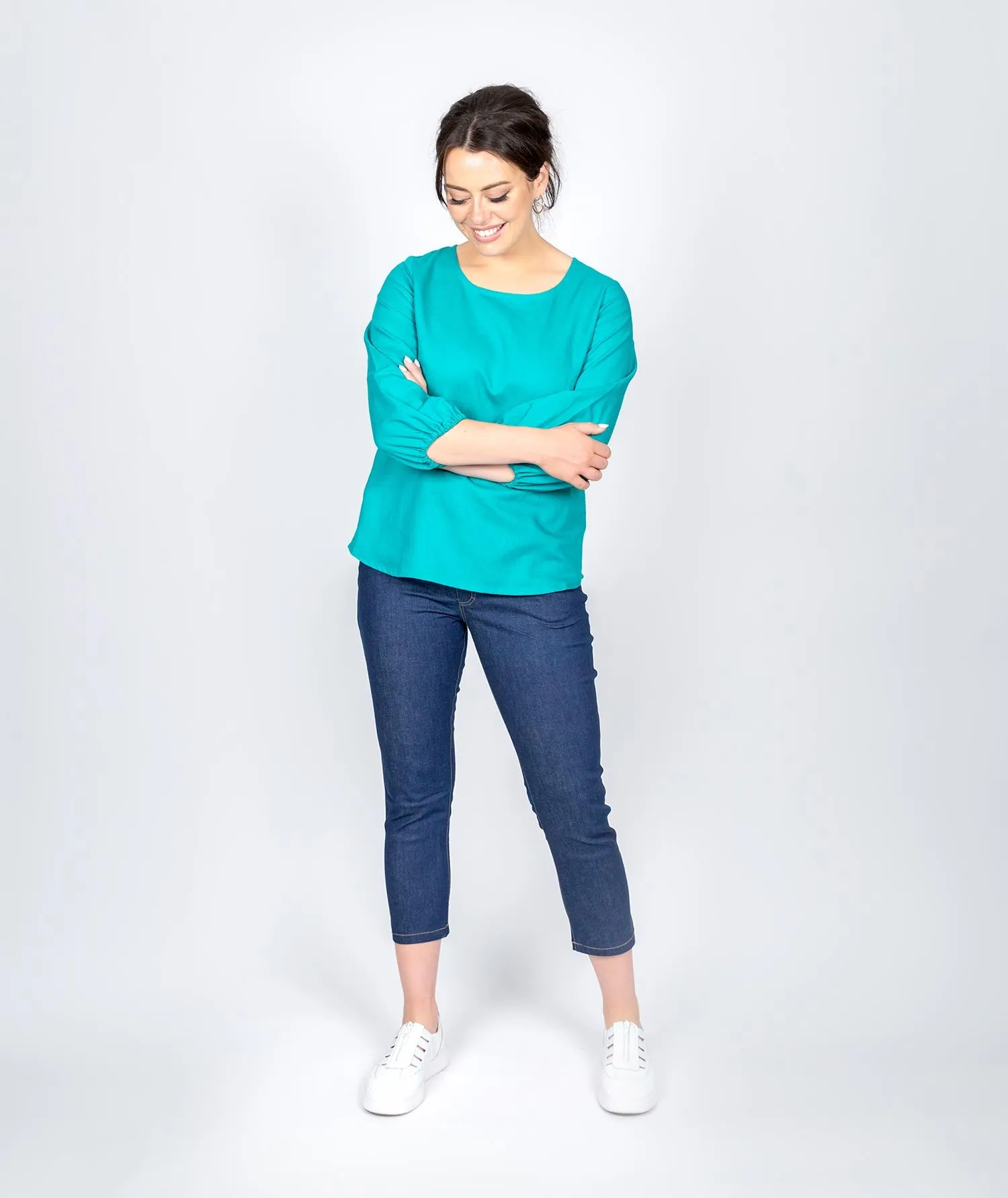 Carisa Linen Top - Jade