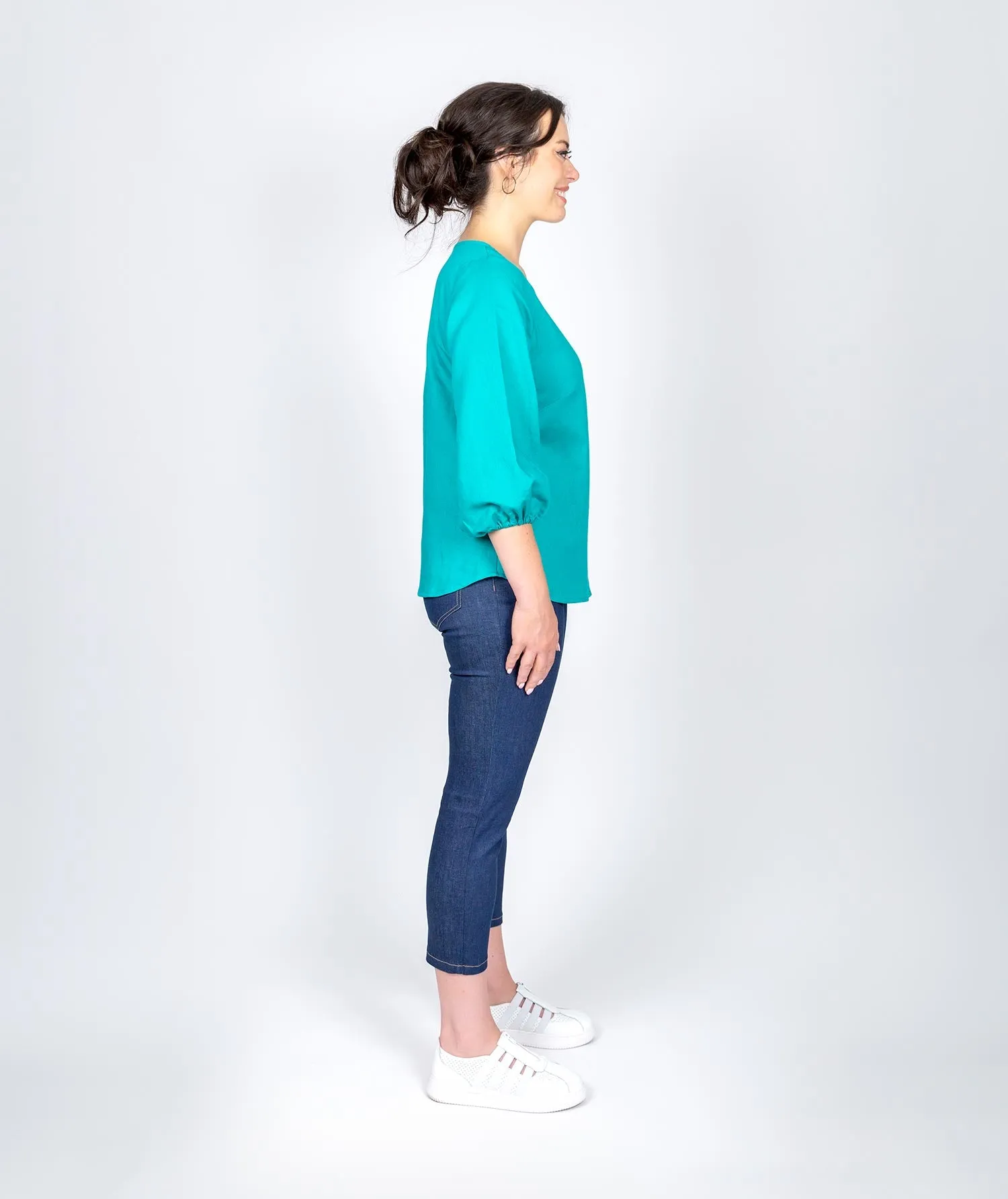 Carisa Linen Top - Jade