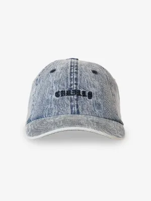 Chain Reaction 6 Panel Cap - Faded Rinse Indigo