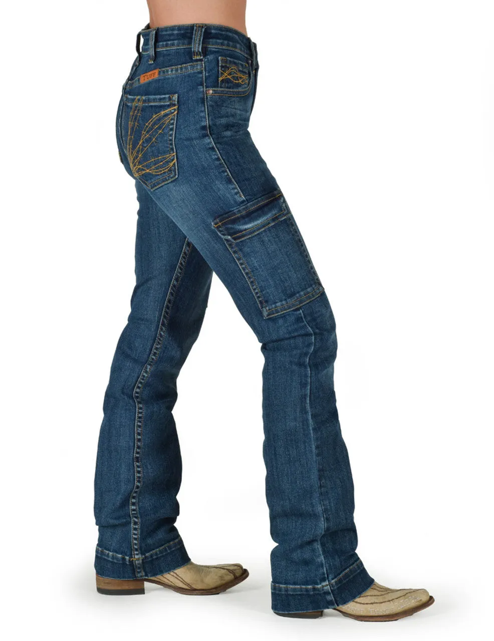 Cowgirl Tuff Raising The Bar - High Waist - Medium Wash