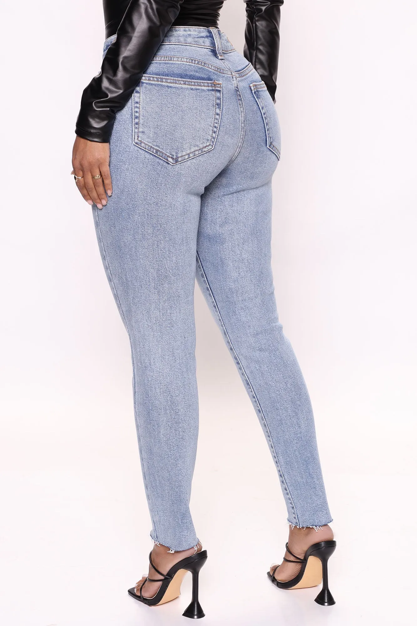 Echo Park High Rise Skinny Jeans - Light Blue Wash