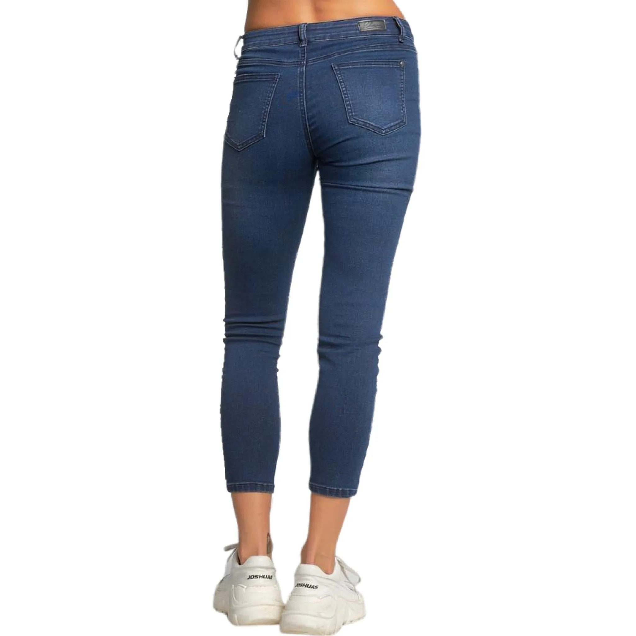 Emile Jean Mid Rise Skinny - Dark Denim.