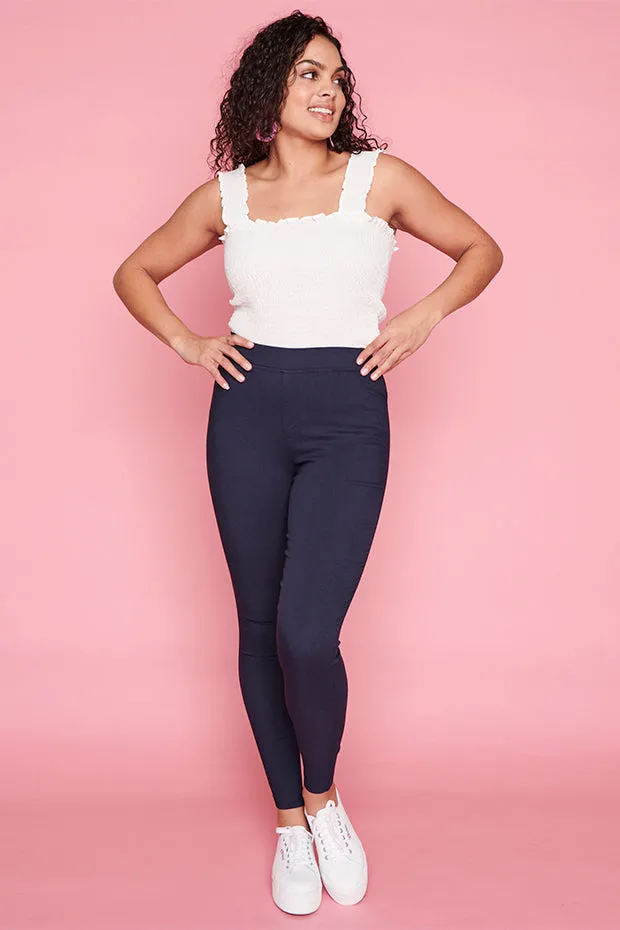 Essential Navy Jeggings