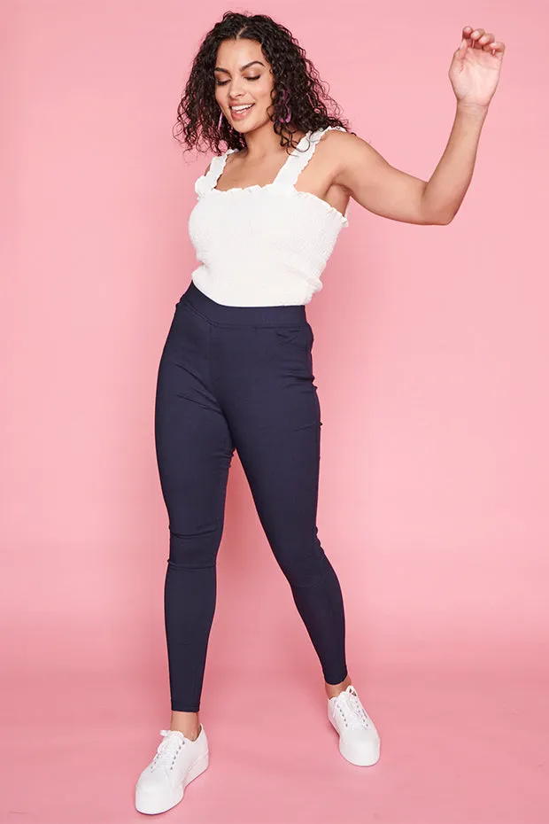 Essential Navy Jeggings