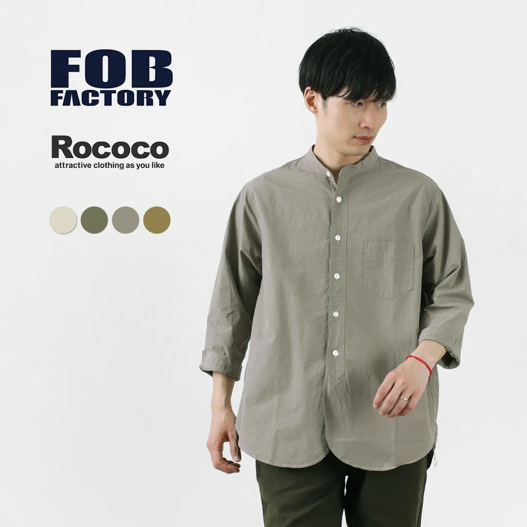 FOB FACTORY / FRC006 military dump band collar shirt