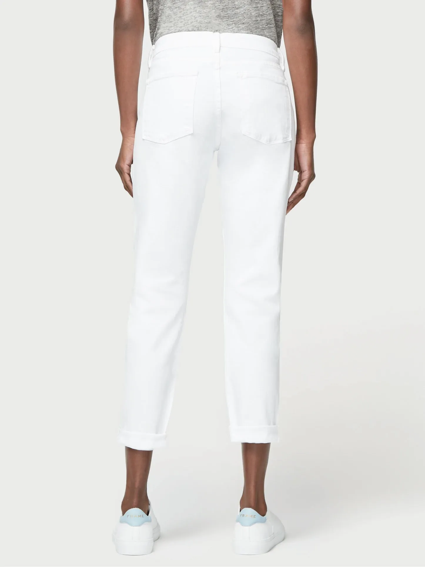 Frame - Le Garcon Boyfriend Jean in Blanc