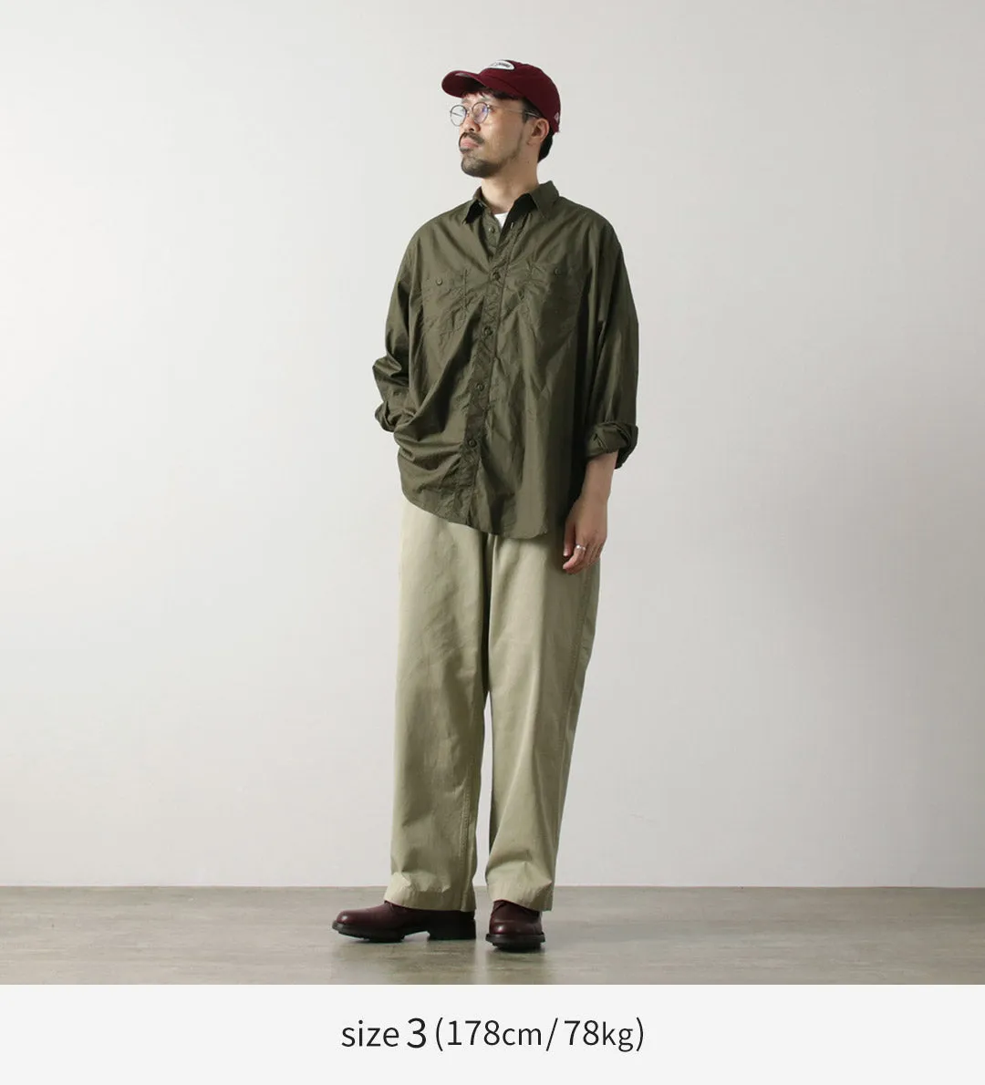 FUJITO / Big Size Work Shirt Broad