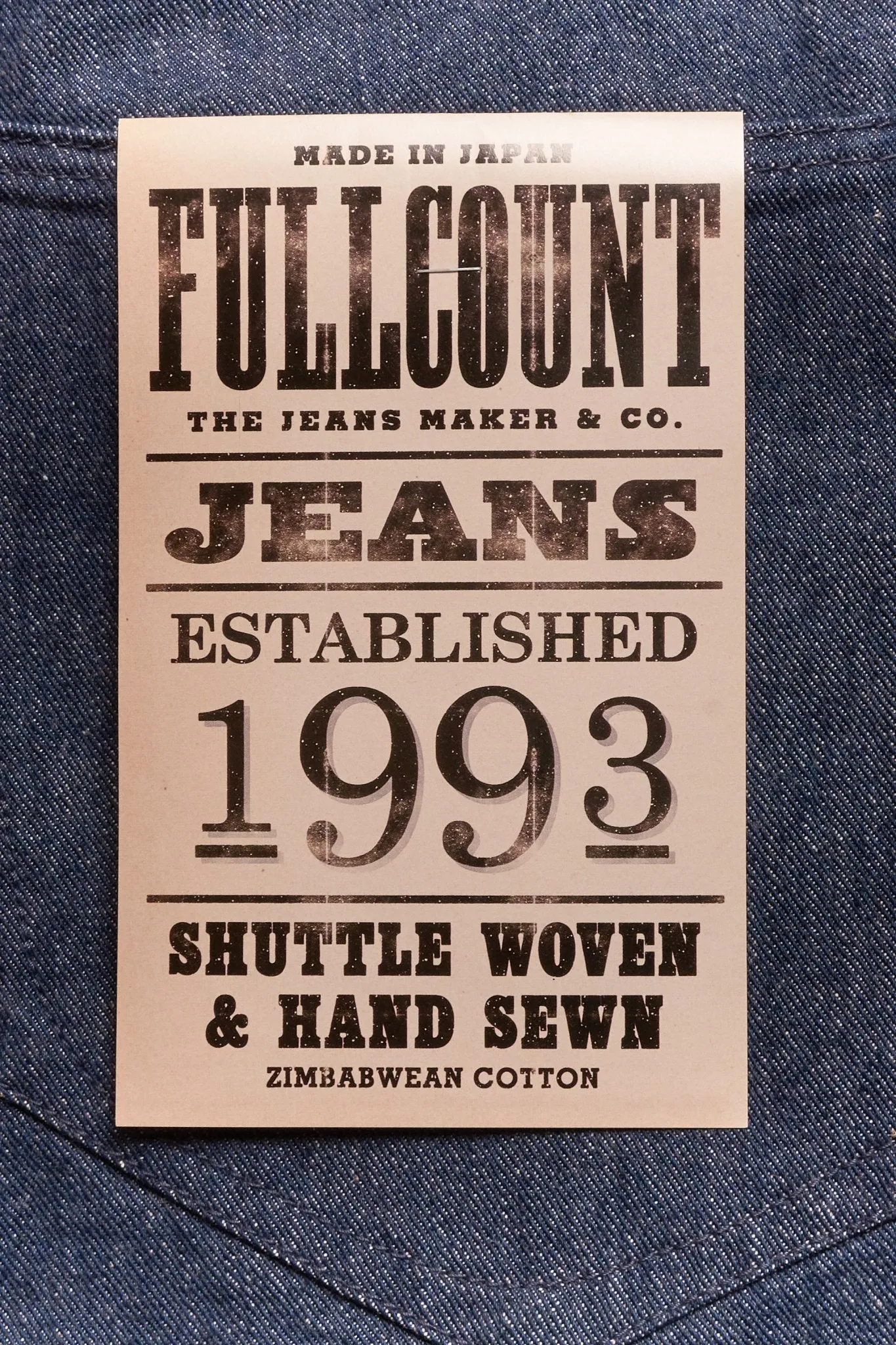 Fullcount Duke 2 Wide Cut Selvedge Denim - 13oz