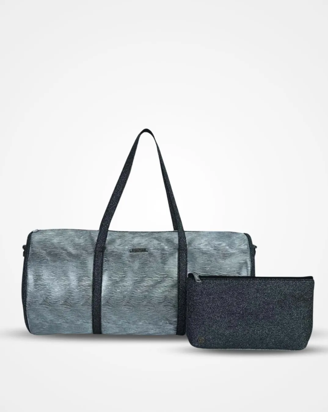 Glint Shimmer Black Magpie Tripper with Toiletry Kit - Overnight Drum Bag