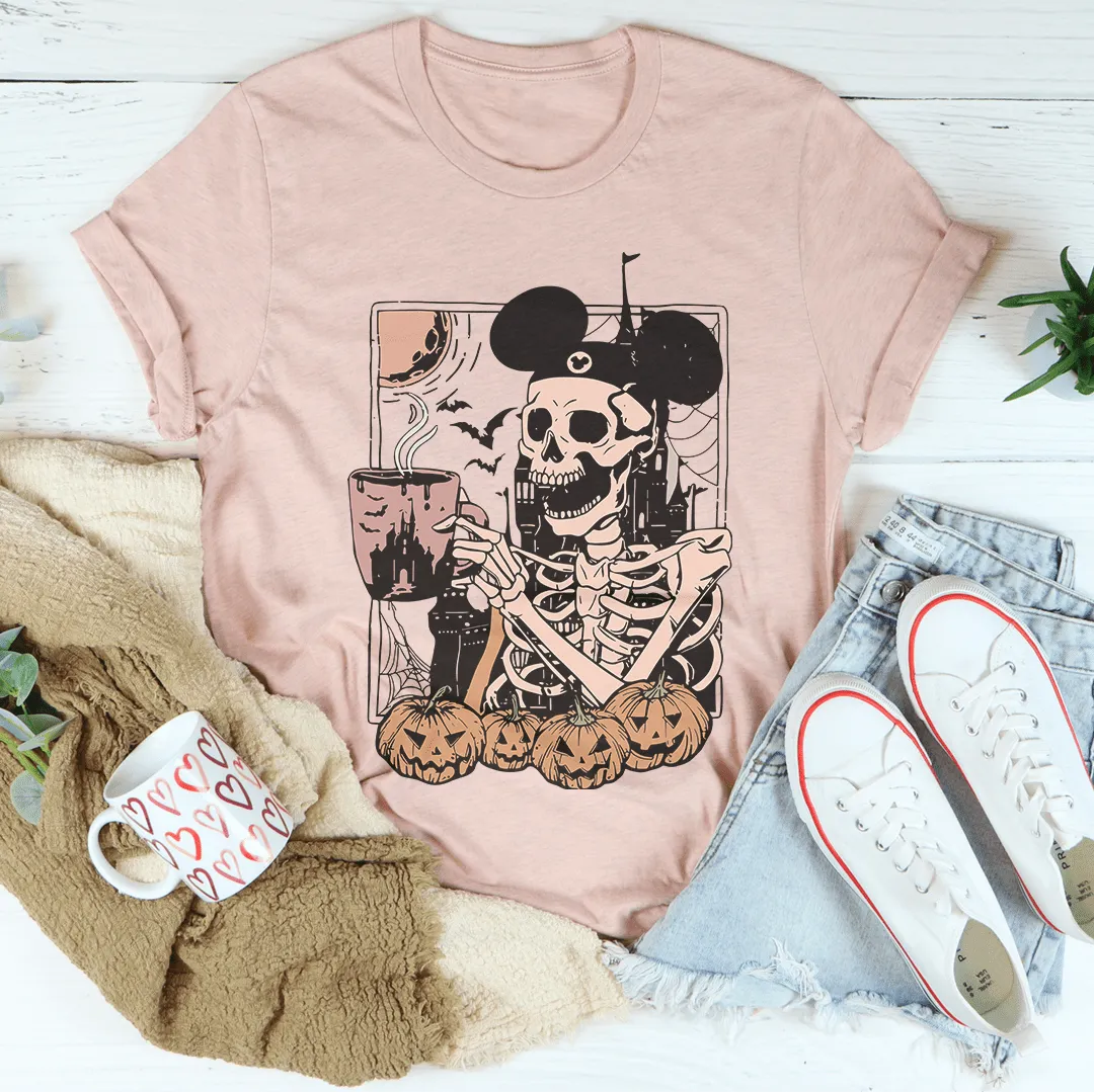 Halloween Skeleton Mouse Ears Tee