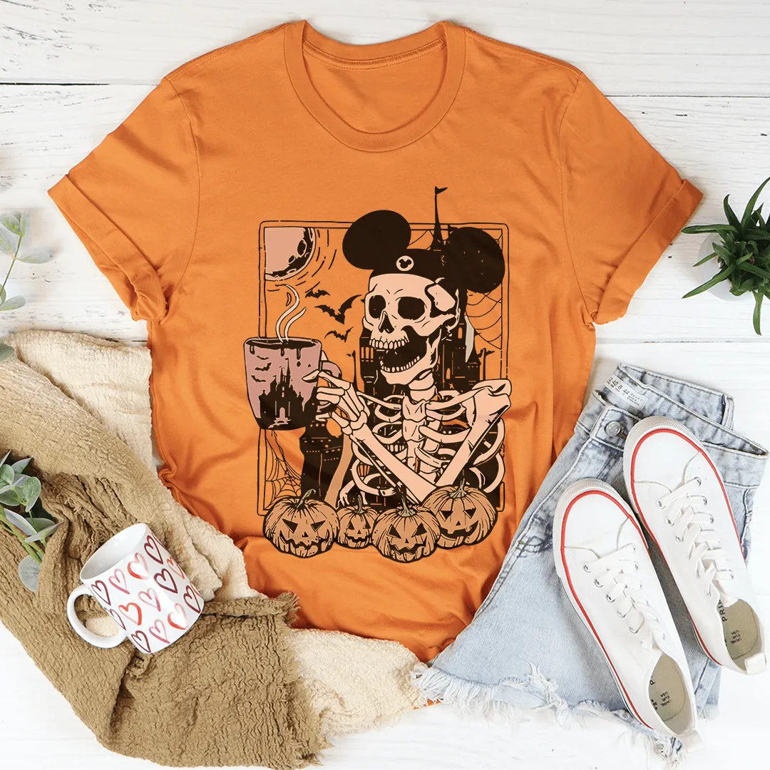 Halloween Skeleton Mouse Ears Tee