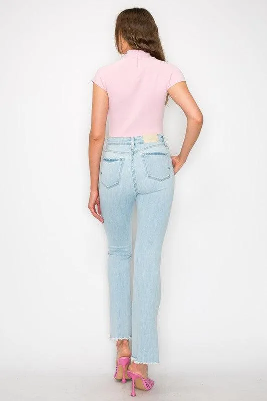 HIGH  RISE BOOT CUT JEANS