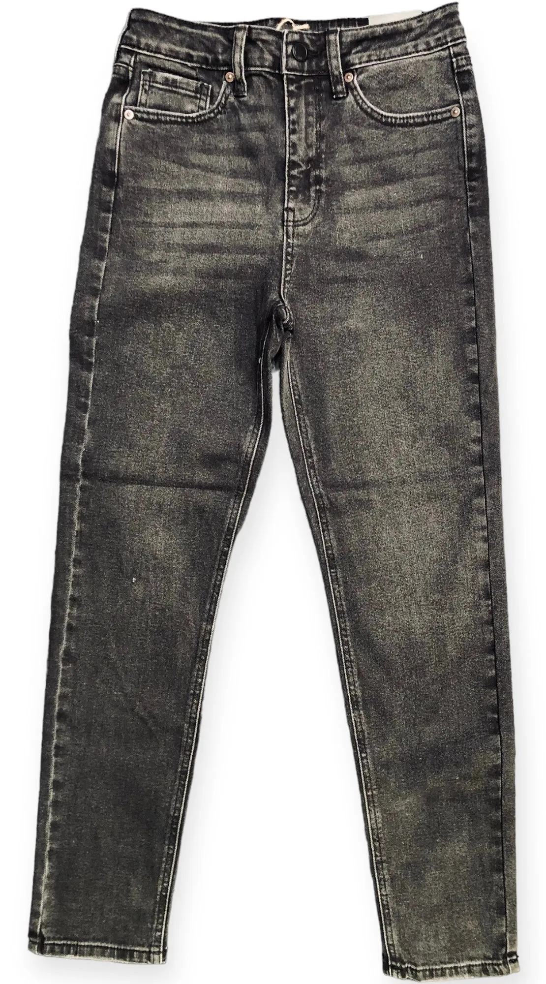 High Rise Vintage Skinny Jeans- Washed Black