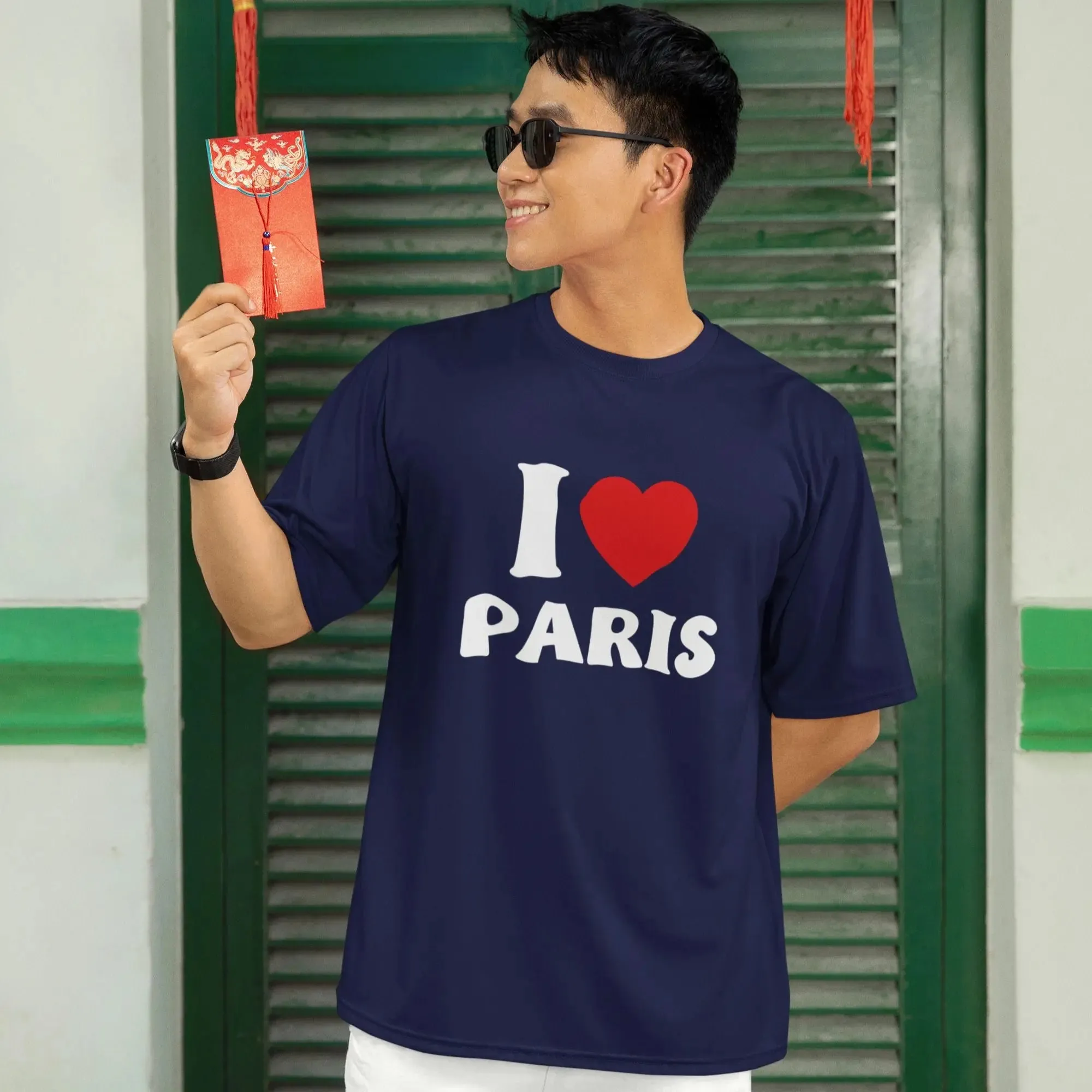 I Love Paris Oversize Classic T-Shirt