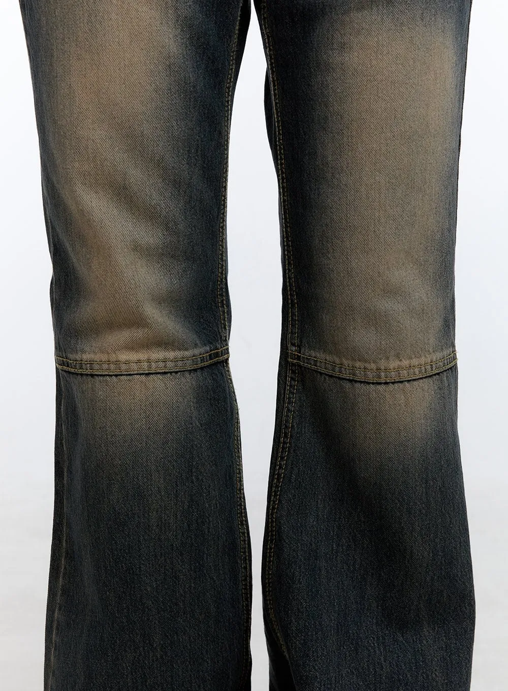 Kira Stitched Detail Bootcut Jeans CG414