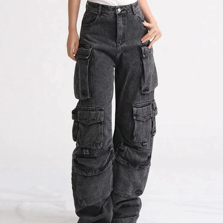 KittenAlarm - Alaya Pocket Detail Cargo Pants