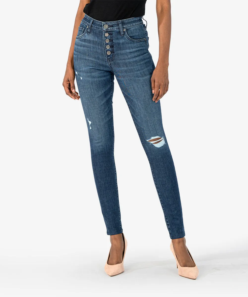 Kut Mia High Rise Skinny Button Fly - Keep