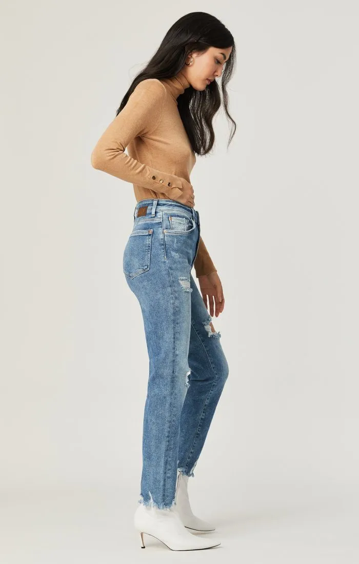 LEA STRAIGHT CROP LT RIPPED LA VINTAGE