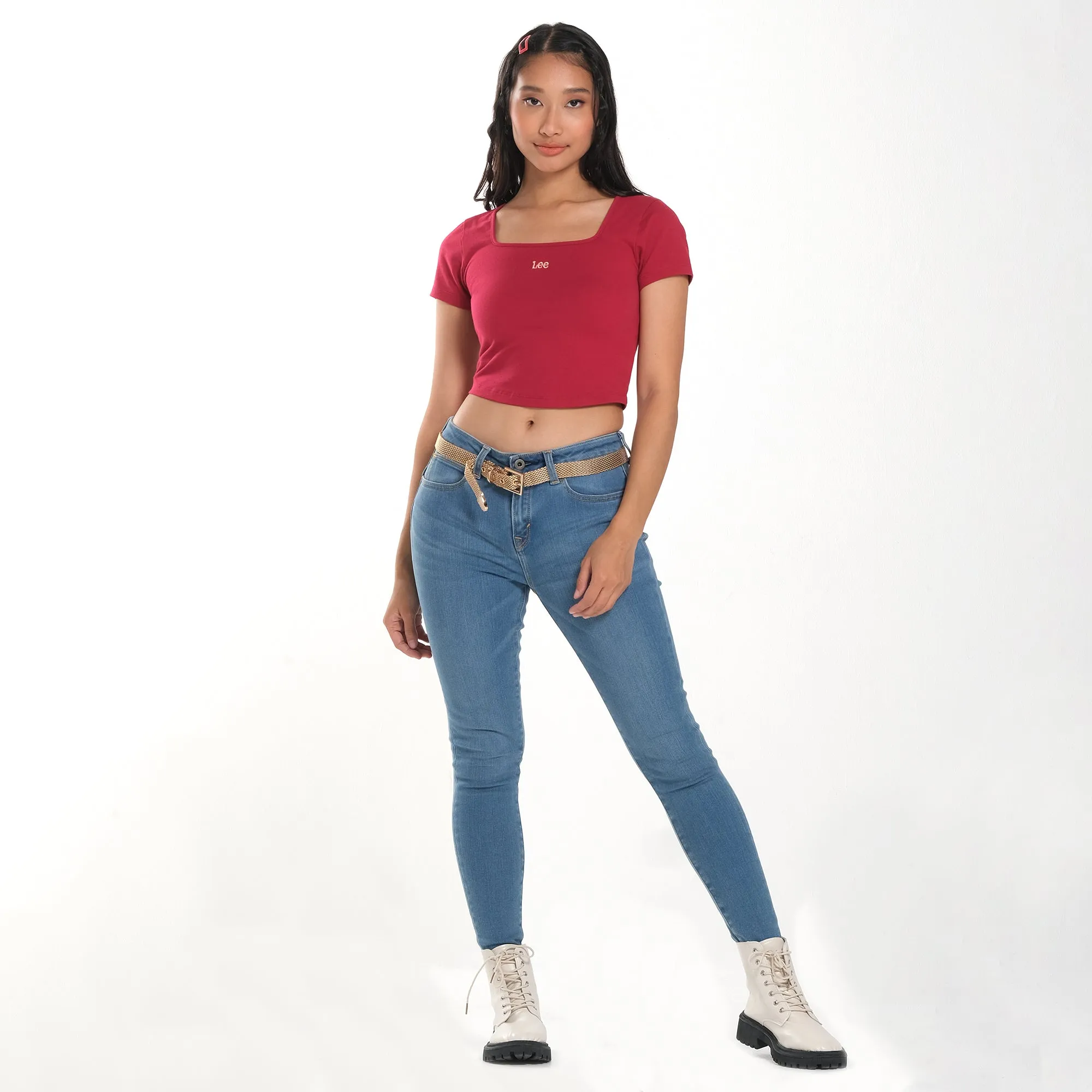 LEE 101  WOMENS SKYLER JEANS IN ICE