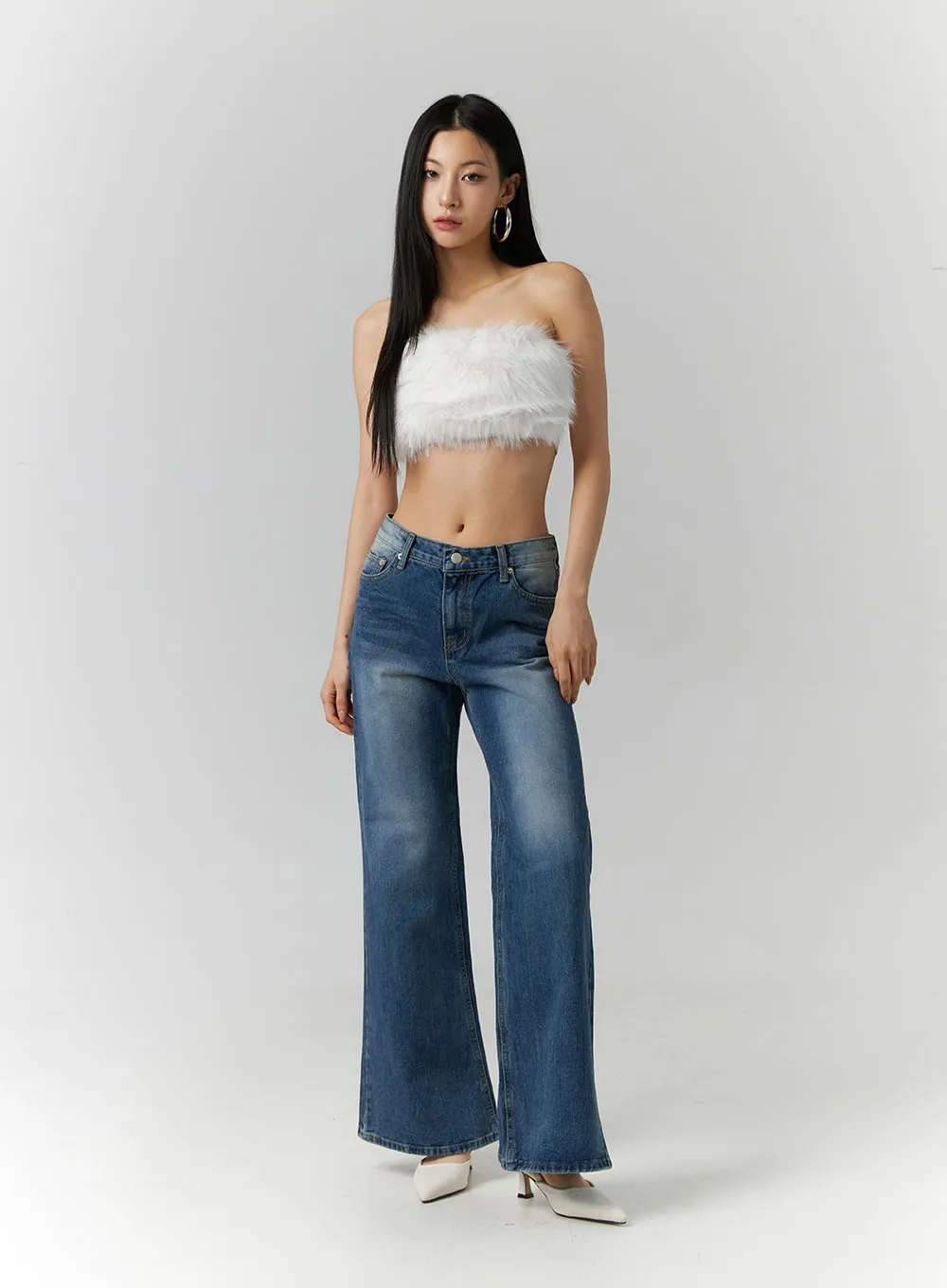 Low Rise Bootcut Jeans ID306