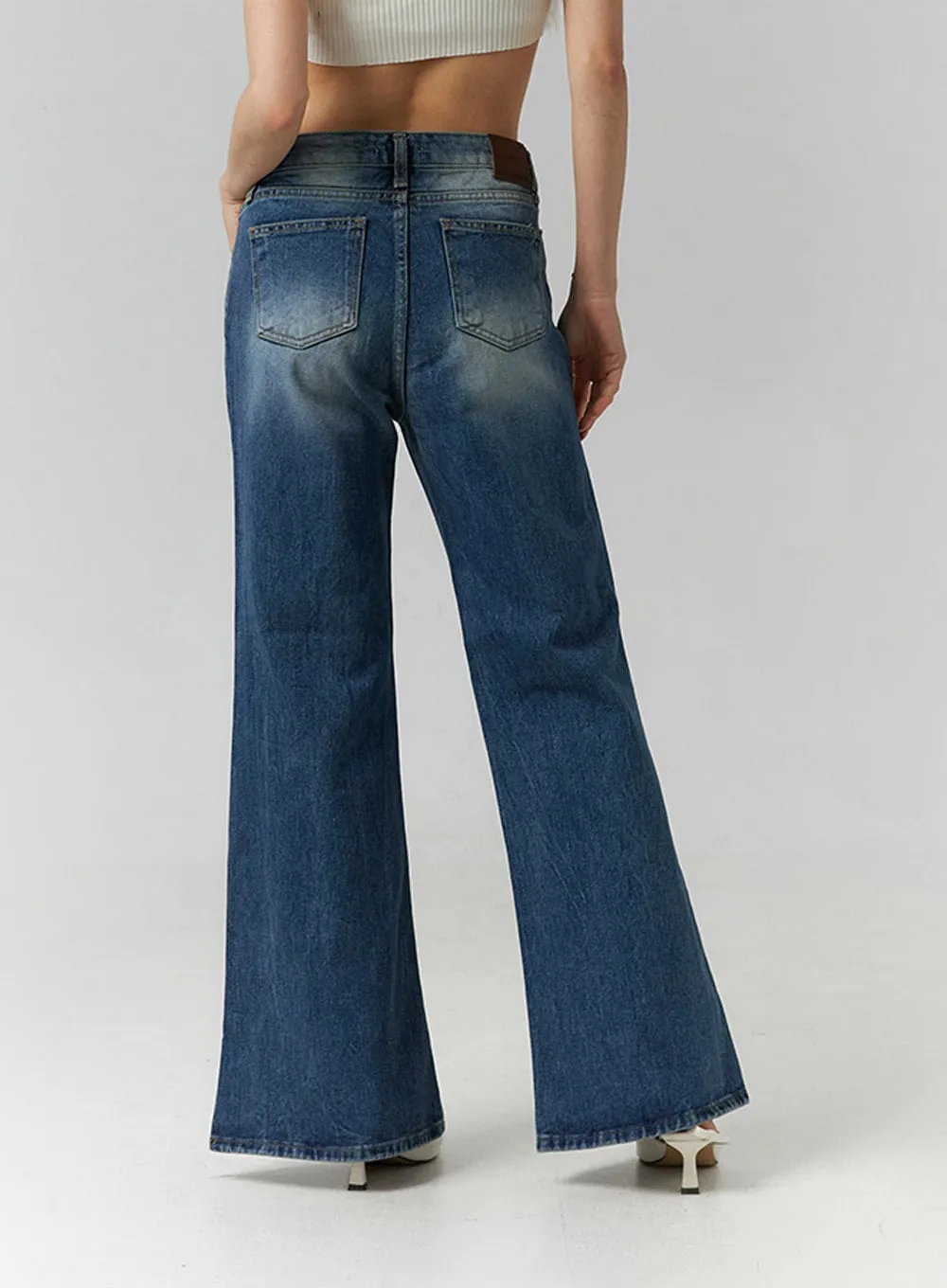 Low Rise Bootcut Jeans ID306