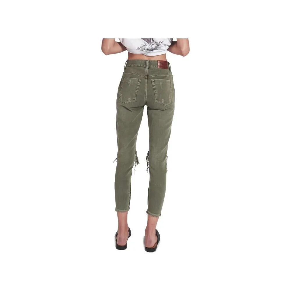 One Teaspoon Green Cotton Jeans & Pant