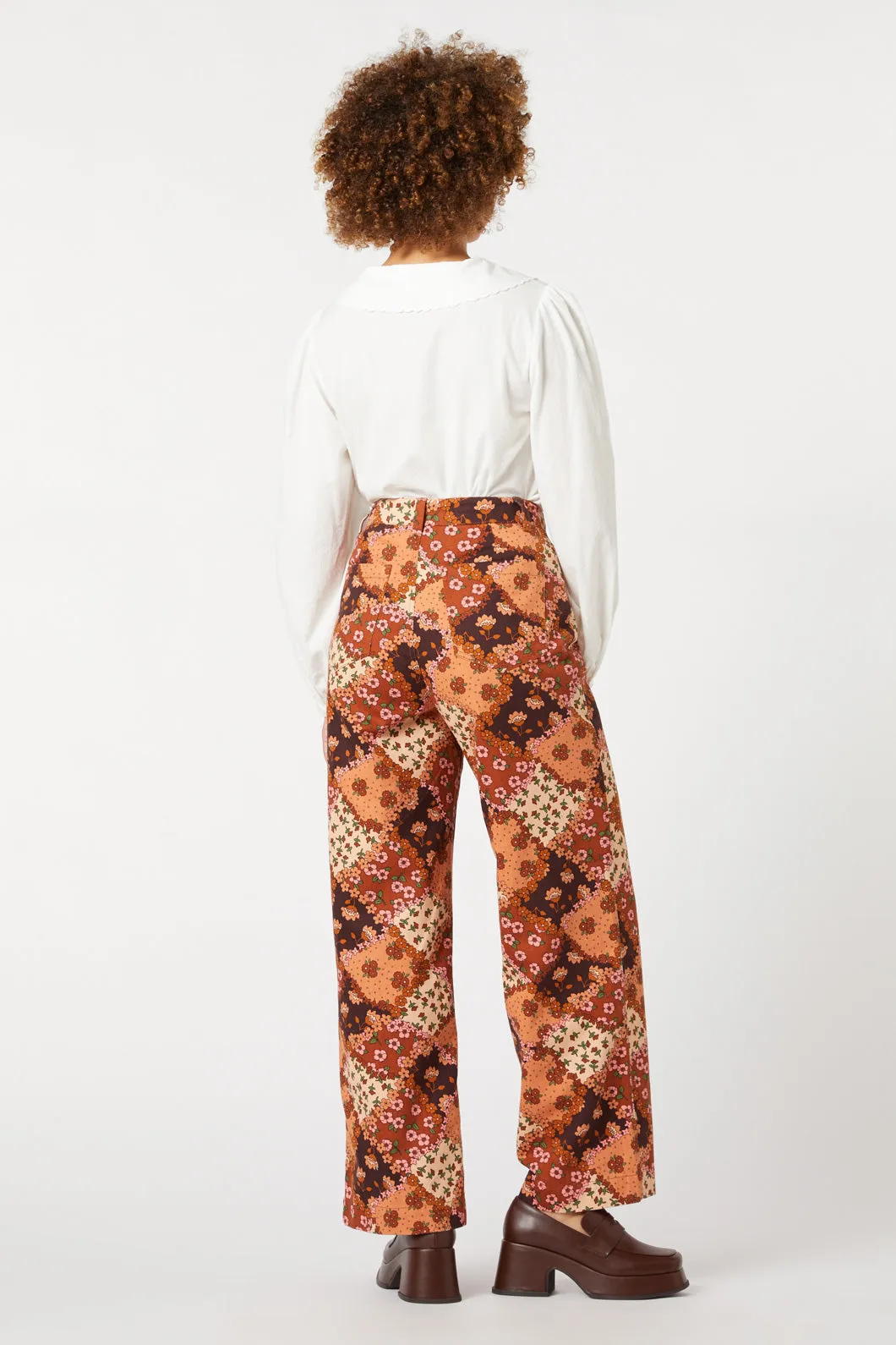 Patchwork Flower Jean