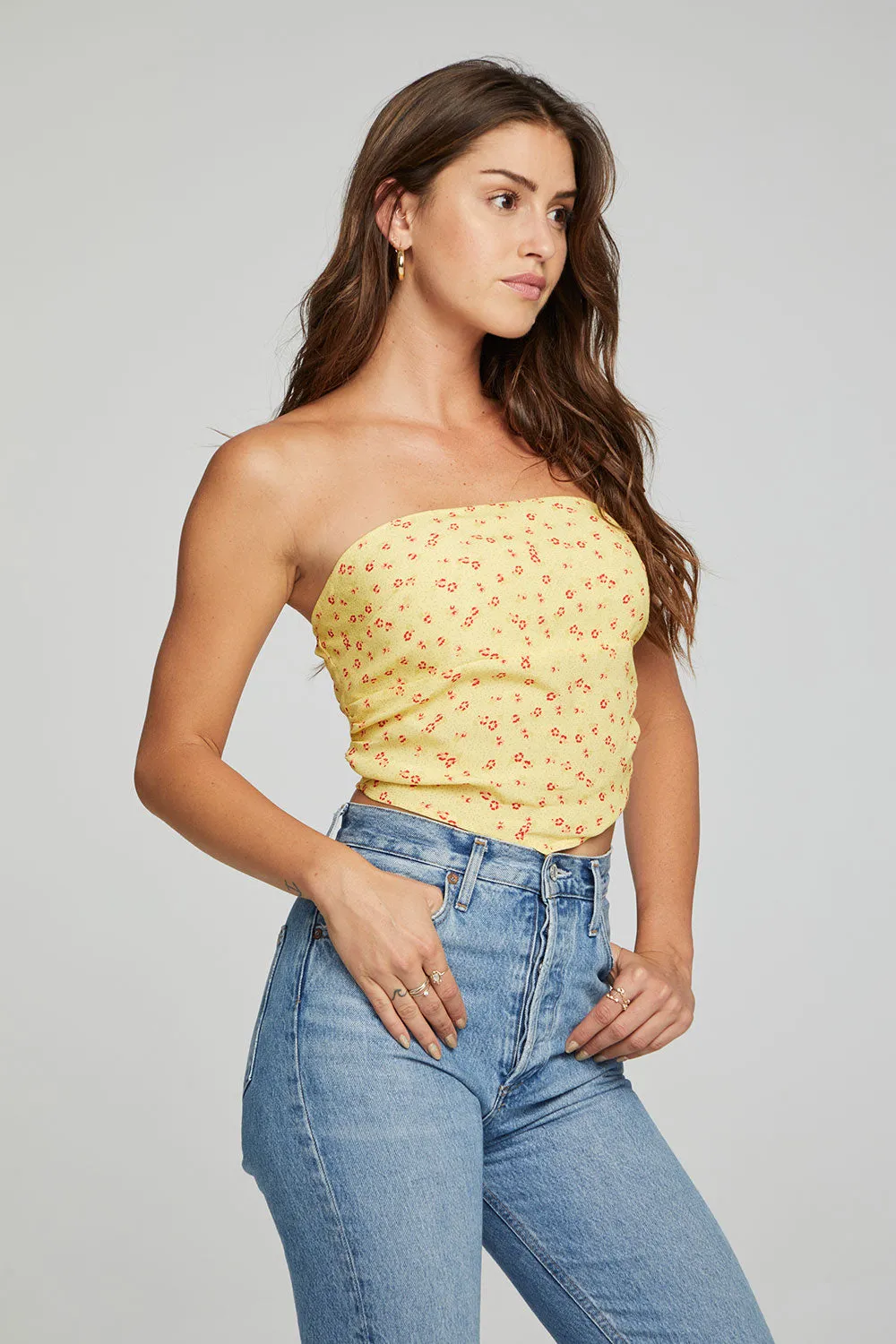 Pier Crop Top - Anise Flower