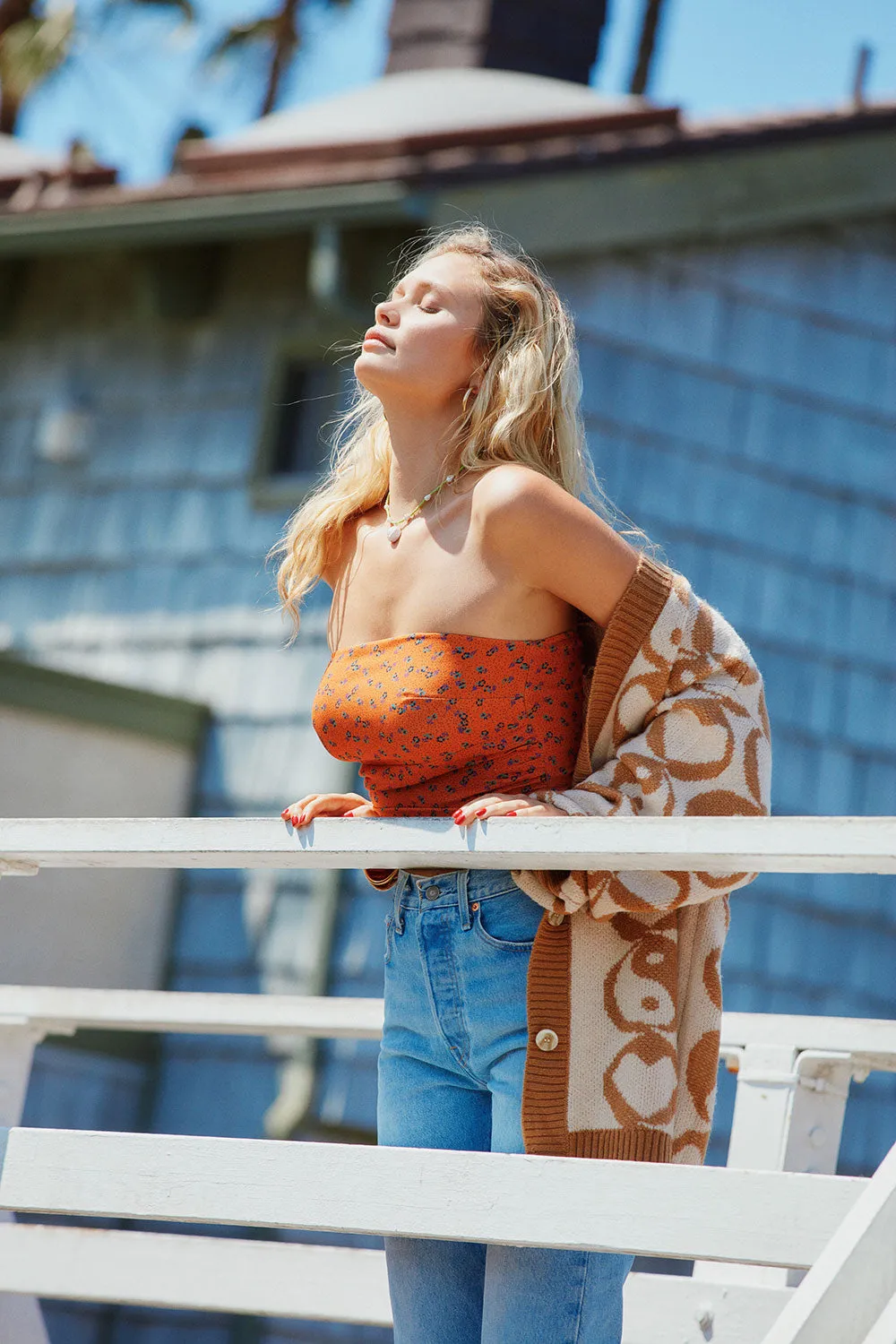 Pier Crop Top - Tigerlily