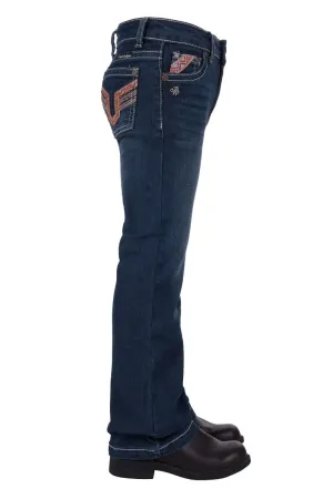 Pure Western Girl's Aztec Boot Cut Jean