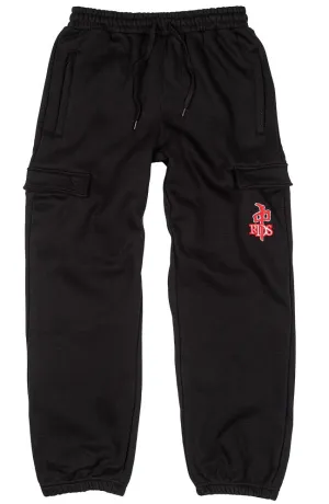 RDS OG Emblem Cargo Sweatpants, Black