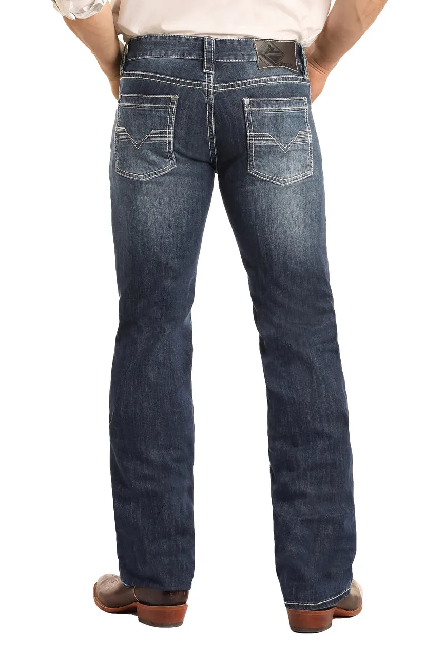 Rock & Roll Regular Fit Stretch Straight Bootcut Jeans #M1P3473