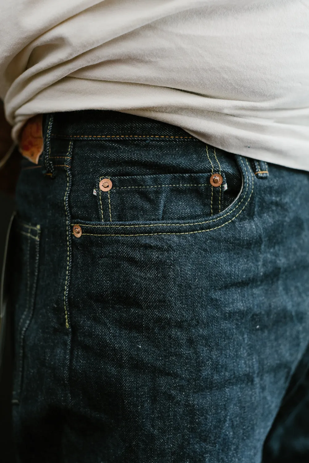 SD-D01S - 15oz "The Origin" Selvedge Jeans Regular Straight - Natural Indigo O/W