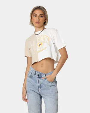 Tommy Jenas Women's Cropped College T-Shirt Savannah Sand