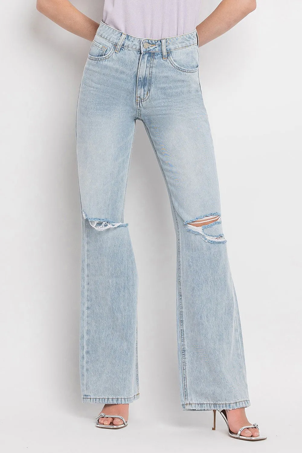 Vervet by Flying Monkey 90'S Vintage Super High Rise Flare Jeans - ONLINE ONLY - 7-10 DAY SHIPPING